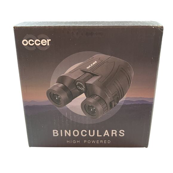 Open Box - New - Occer 12x25 Compact Low Light Vision Binoculars - Black - Picture 11 of 14